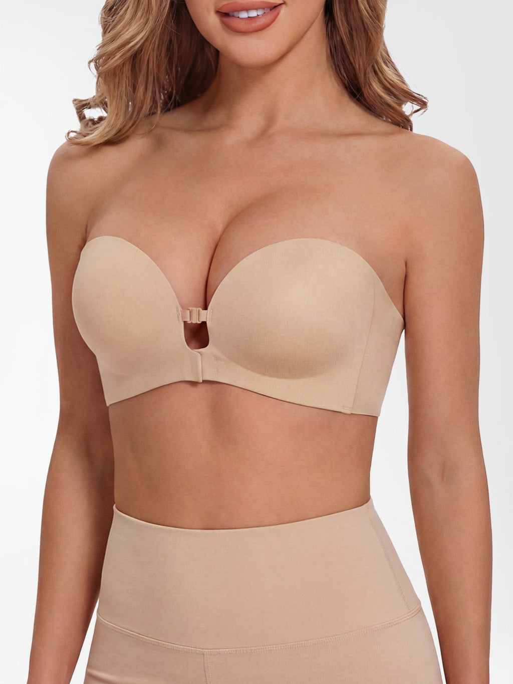 Strapless Front Closure Non-Slip Bra | Honeylyn