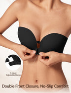 Strapless Front Closure Non-Slip Bra | Honeylyn