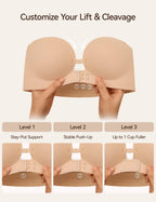 Strapless Front Closure Non-Slip Bra | Honeylyn
