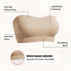Honeylyn seamless strapless bandeau bra technology 