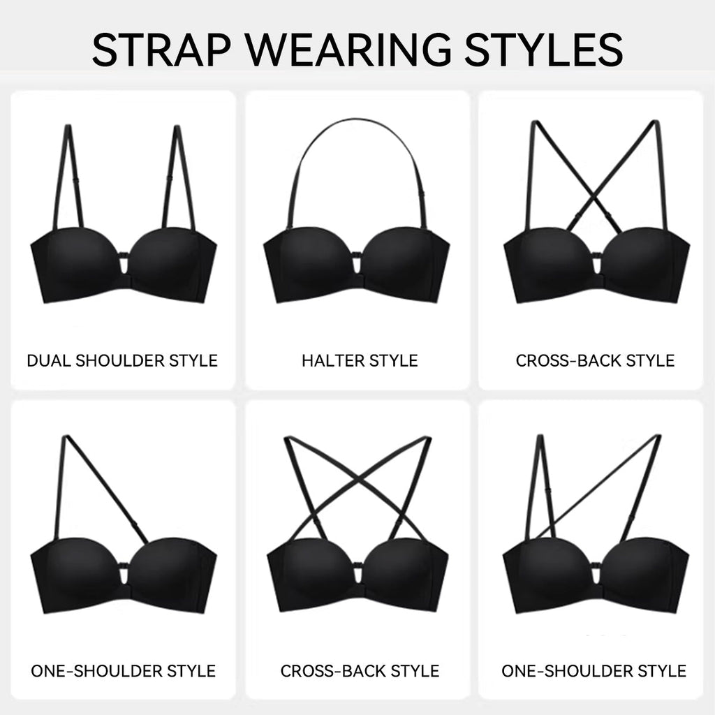 Strapless Front Closure Non-Slip Bra | Honeylyn