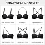 Strapless Front Closure Non-Slip Bra | Honeylyn