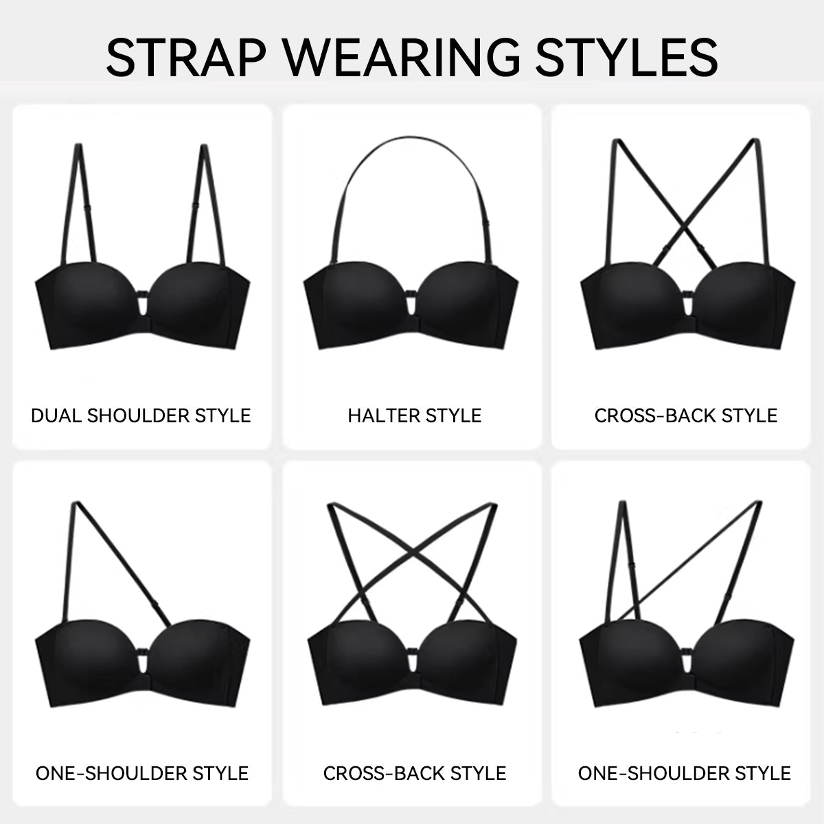 Strapless Front Closure Non-Slip Bra | Honeylyn