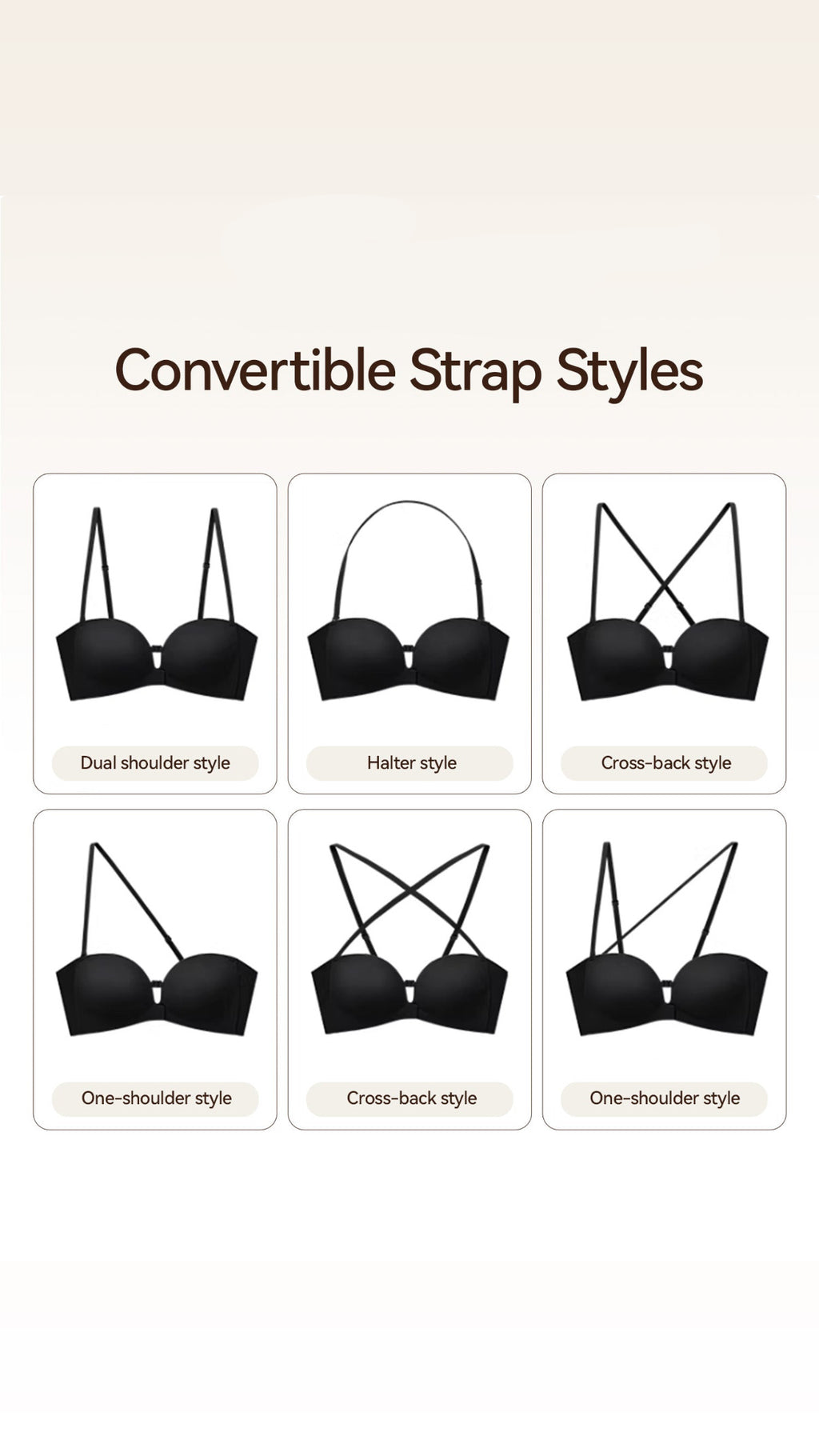 Strapless Front Closure Non-Slip Bra | Honeylyn