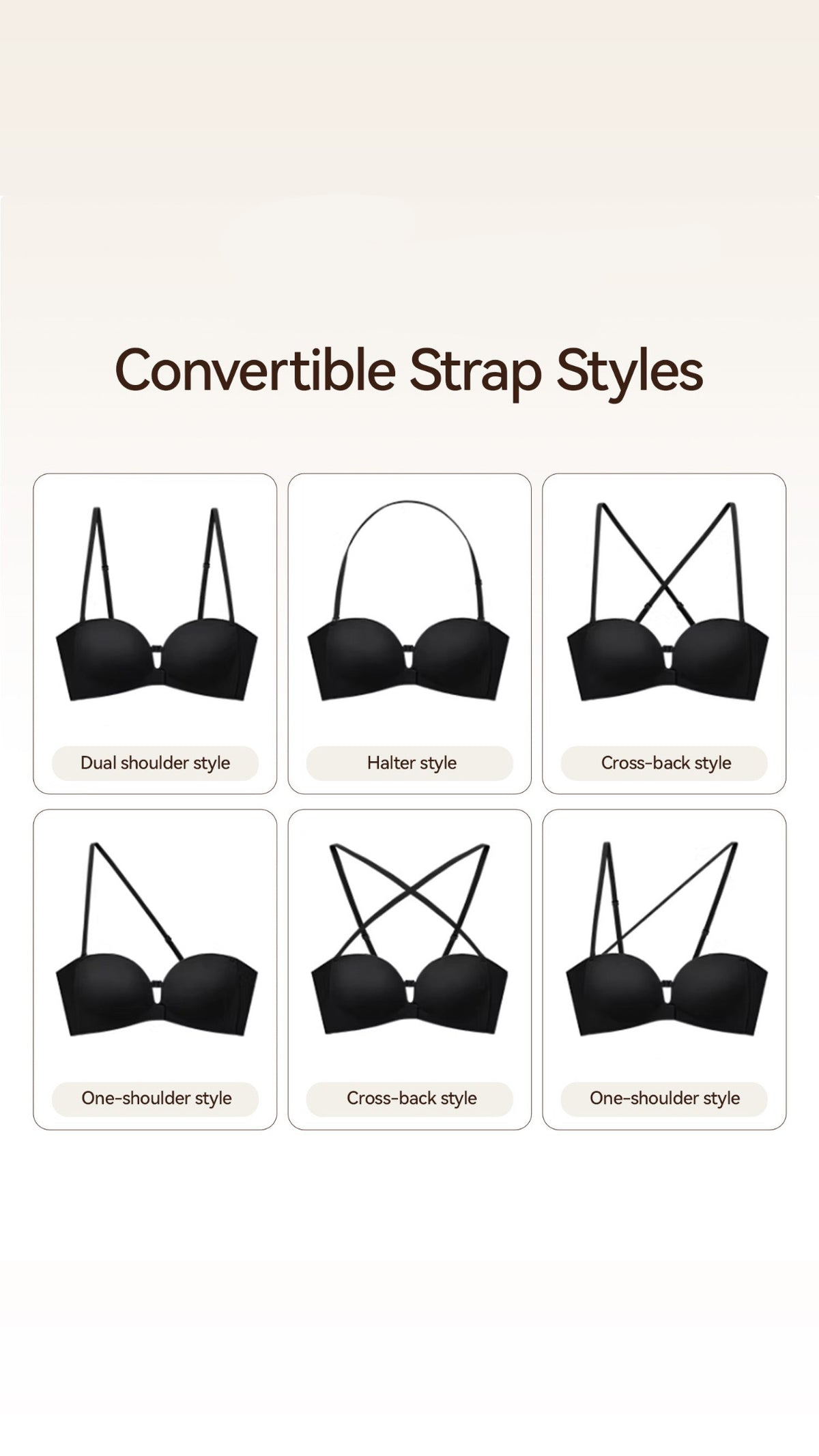 Strapless Front Closure Non-Slip Bra | Honeylyn