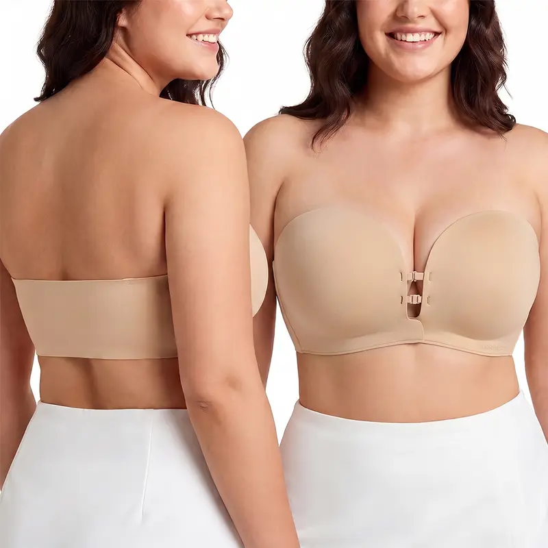 Strapless Front Closure Non-Slip Bra | Honeylyn